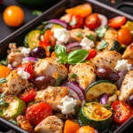 Sheet Pan Mediterranean Chicken and Zucchini
