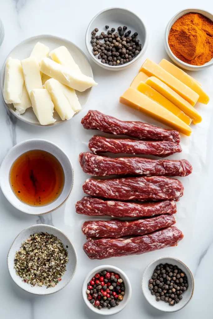 Smoky Cheddar Habanero Venison Sticks with a Fiery Kick