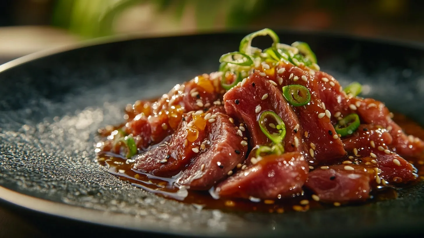 Sticky Soy Garlic BBQ Beef with Crispy Edges and Bold Flavor