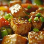 Sticky Sweet Garlic Tofu