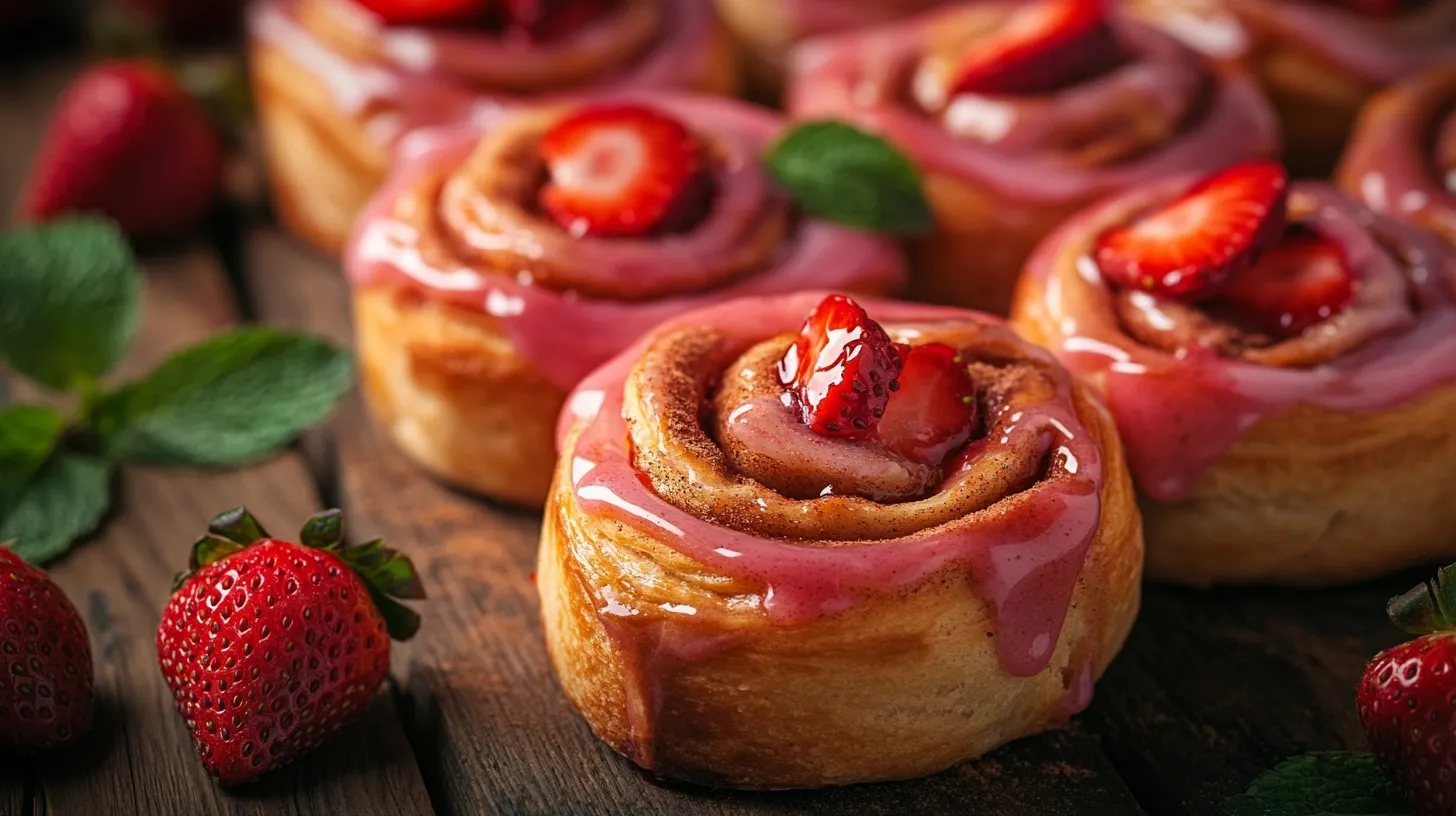 Strawberry Cinnamon Rolls