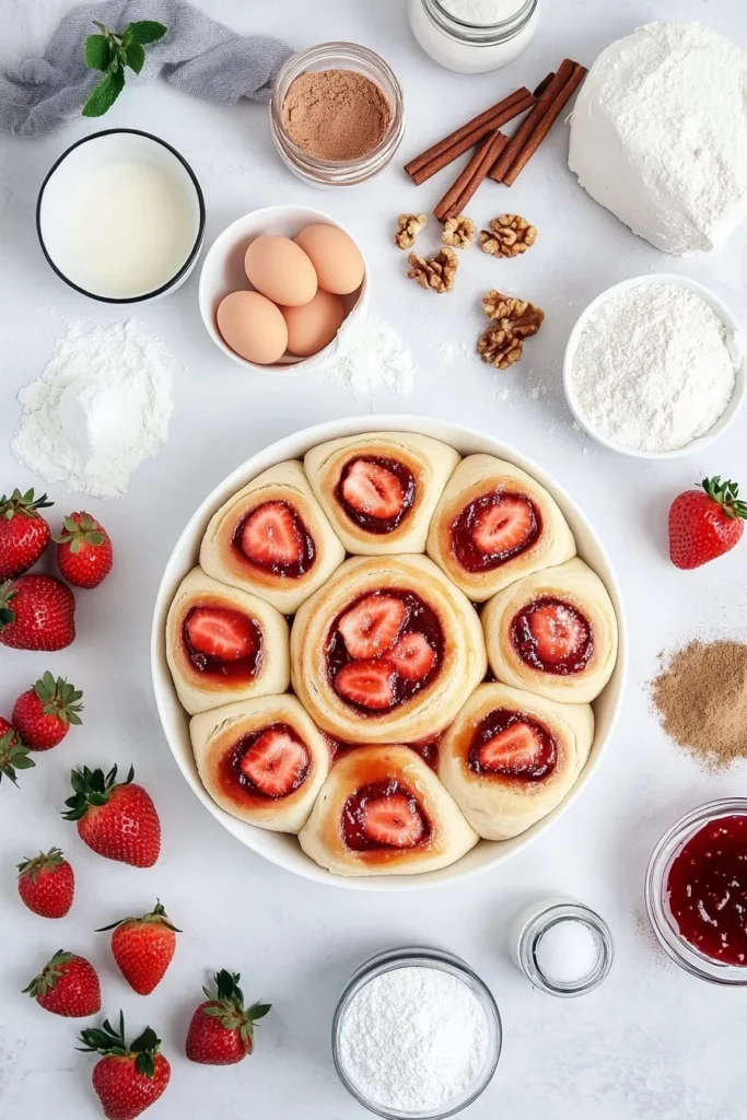 Strawberry Cinnamon Rolls