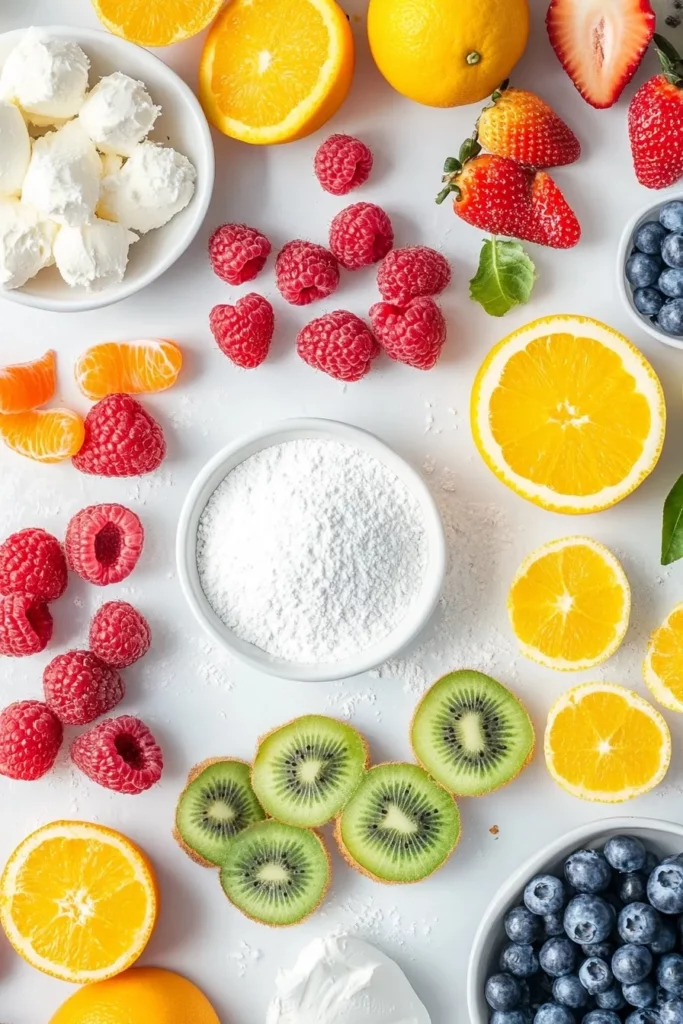 Sugar Cookie Fruit Pizza with Cream Cheese Frosting