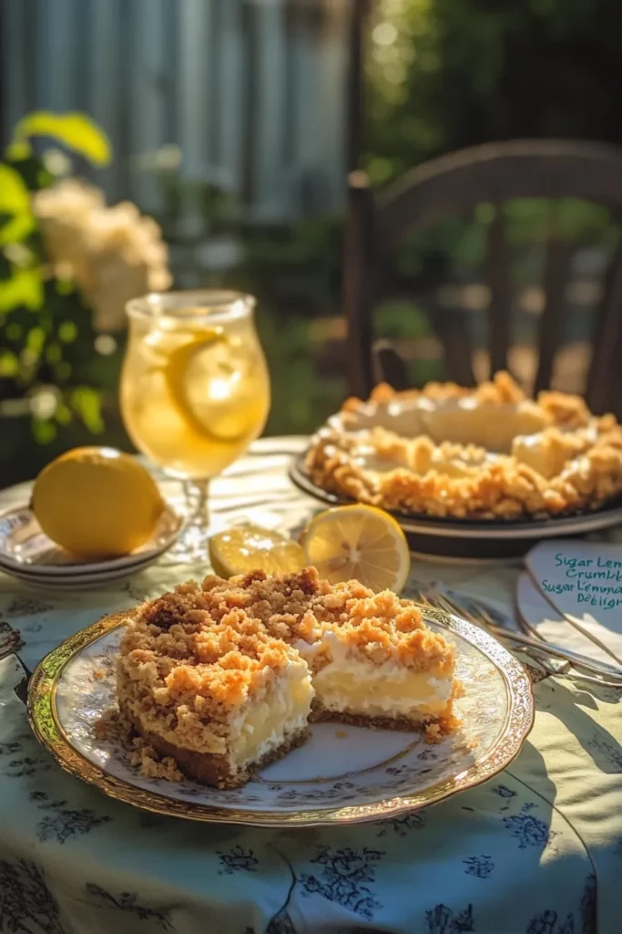 Sugar Cookie Lemonade Crumble