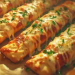 Super Easy Cheesy Garlic Breadstick Recipe