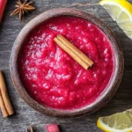 Sweet Rhubarb Cinnamon Puree