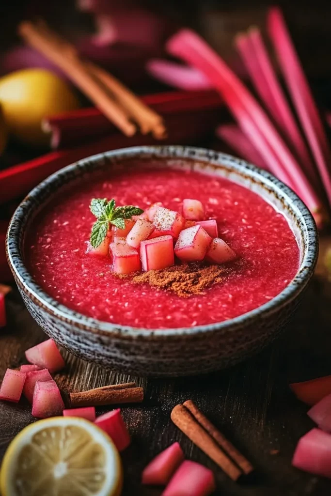 Sweet Rhubarb Cinnamon Puree