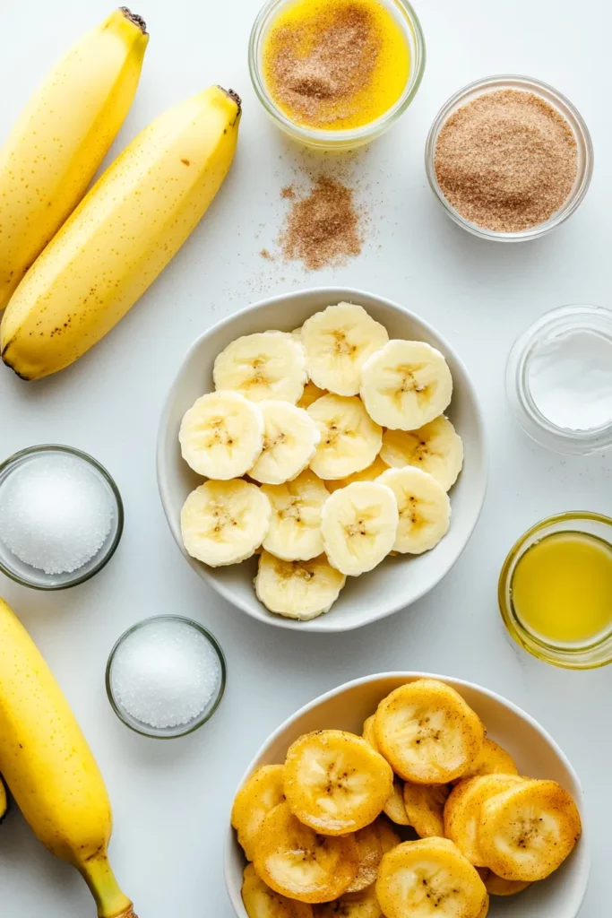 Sweet and Crunchy Air Fried Banana Chips with Cinnamon Sugar