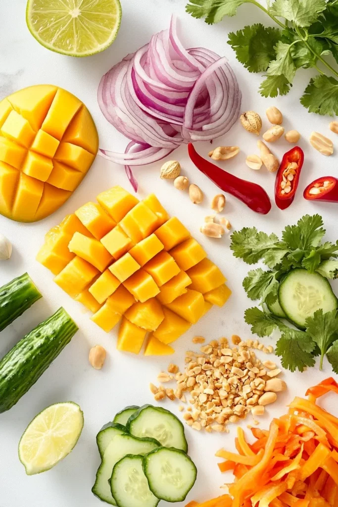 Sweet and Spicy Thai Mango Salad