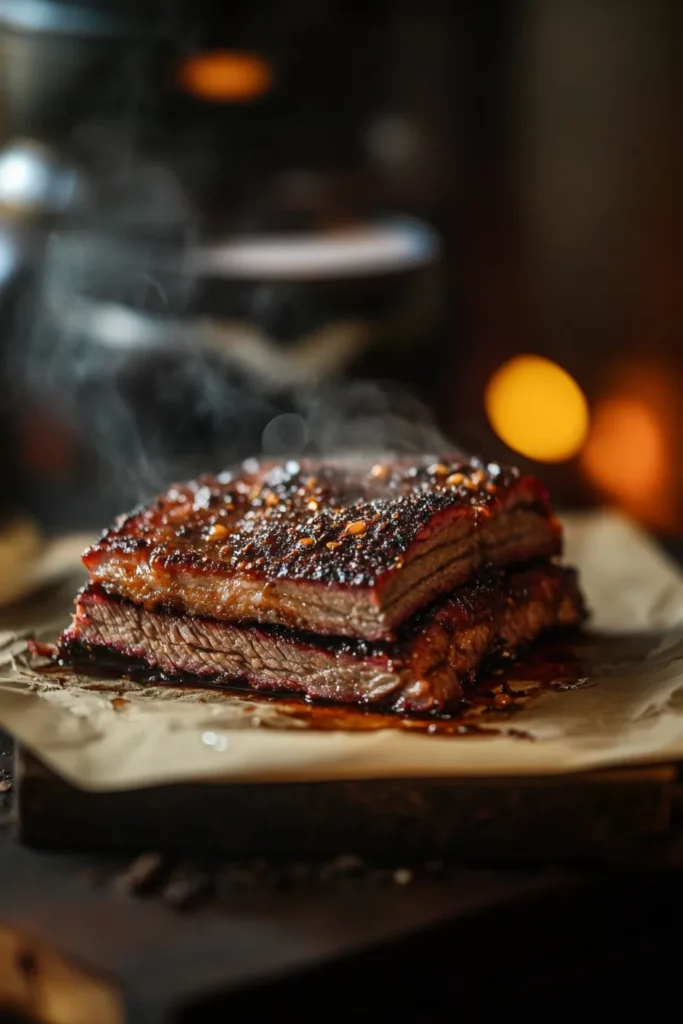 Texas-Style Smoked Brisket with Espresso Chili Rub