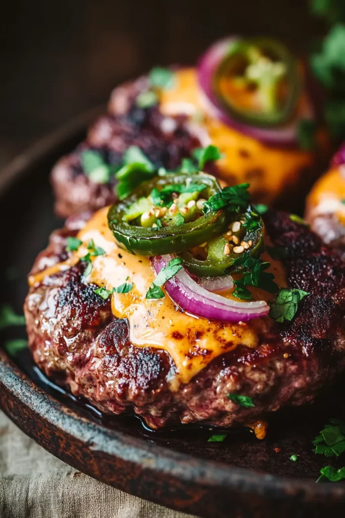 Venison Jalapeño Cheddar Patties
