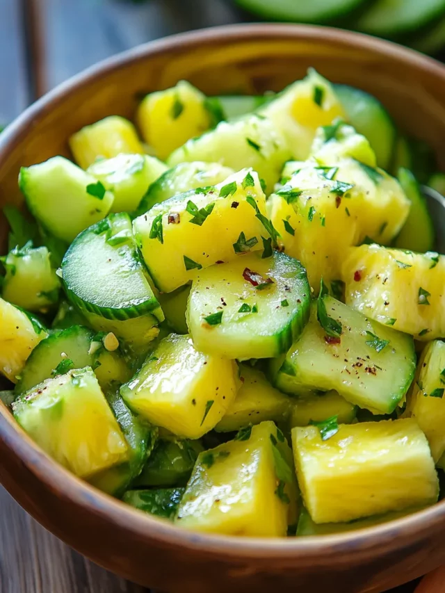 Pineapple Cucumber Salad
