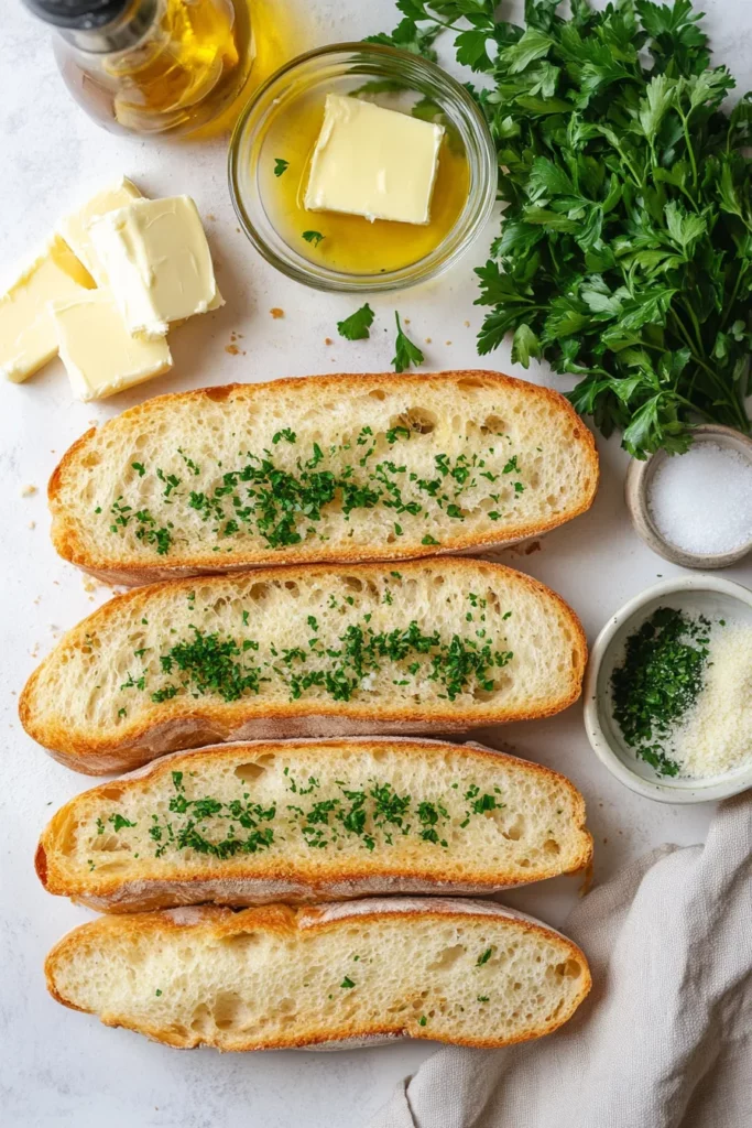 Homemade Garlic Bread from Scratch with All-Purpose Flour