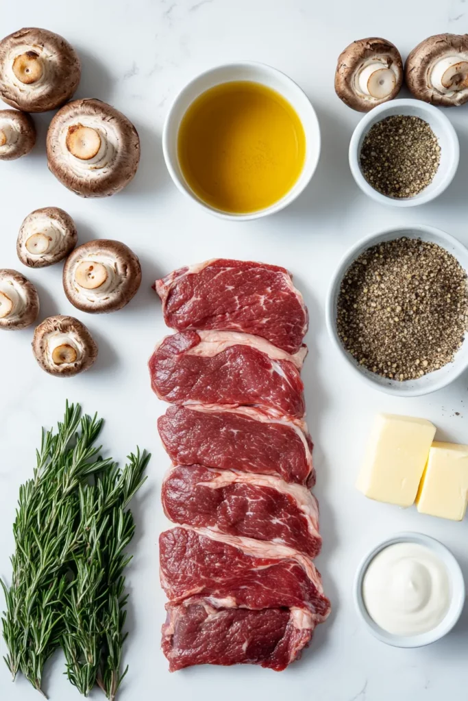 Bacon-Wrapped Venison Backstrap with Mushroom Cream Sauce