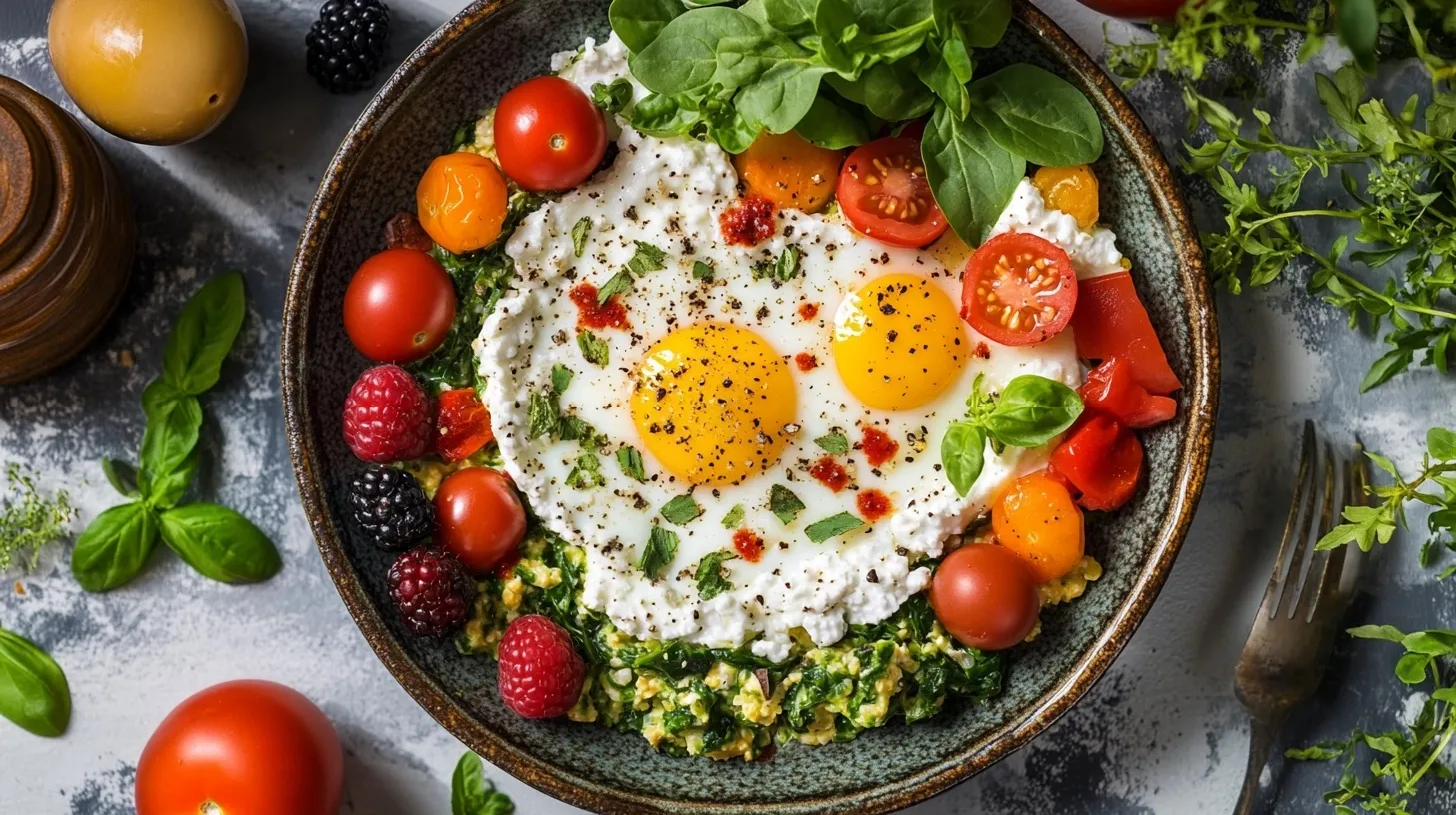 Baked Cottage Cheese Eggs