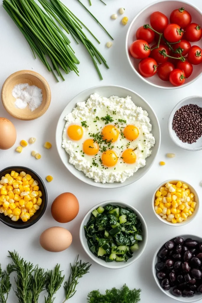 Baked Cottage Cheese Eggs