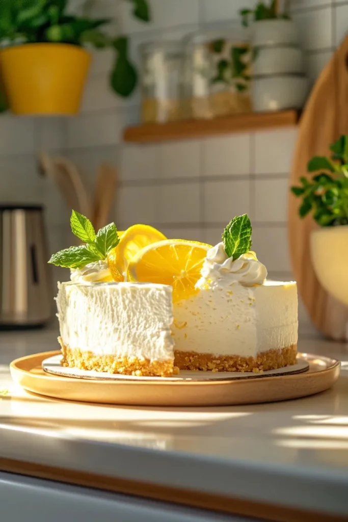 Cheesecake Made with Frozen Lemonade