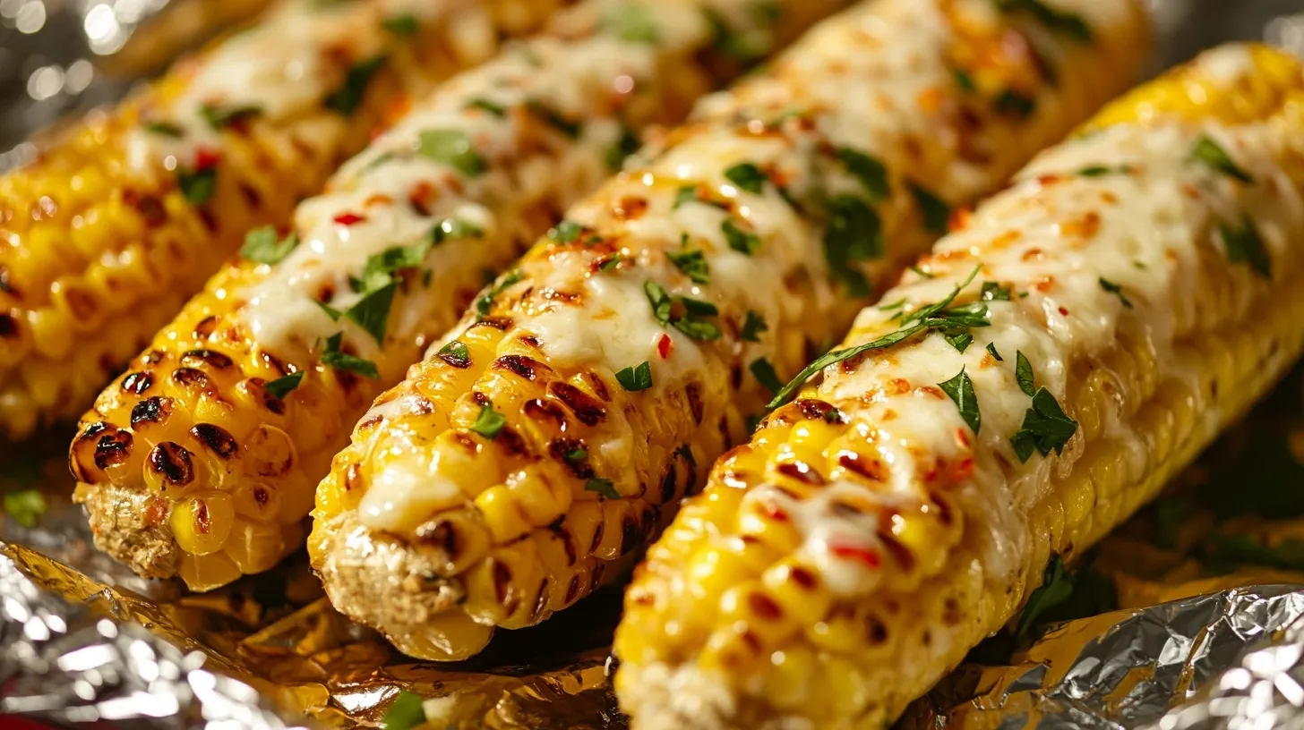 cheesy garlic butter corn on the cob