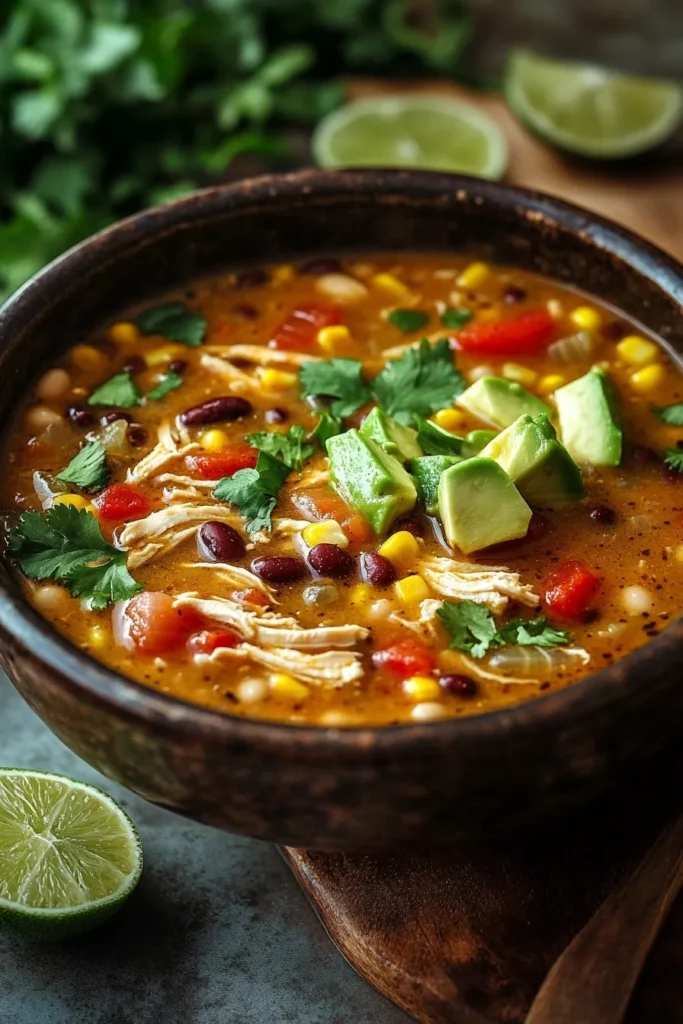 Crock Pot Green Enchilada Chicken Soup