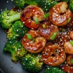 Honey Garlic Shrimp Sausage with Broccoli