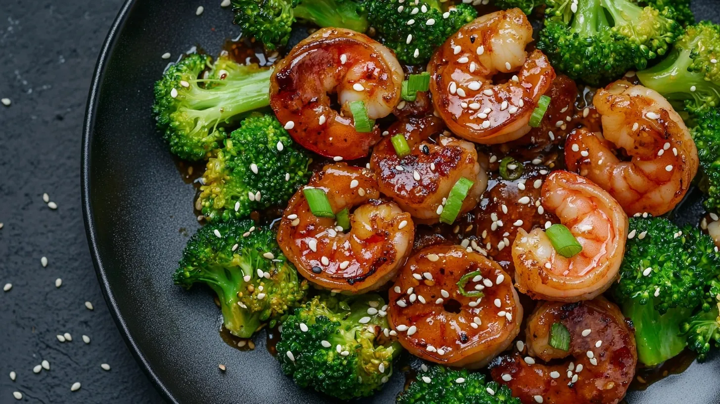 Honey Garlic Shrimp Sausage with Broccoli