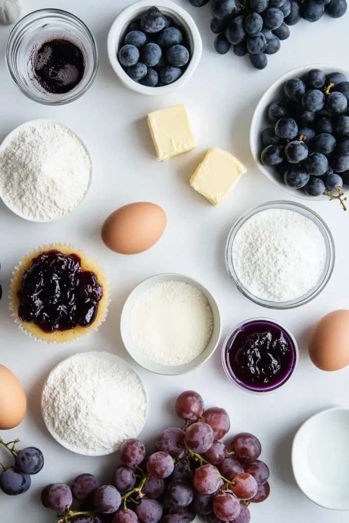 Luscious Grape Crush Cupcakes