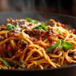 One Pot Creamy Spaghetti