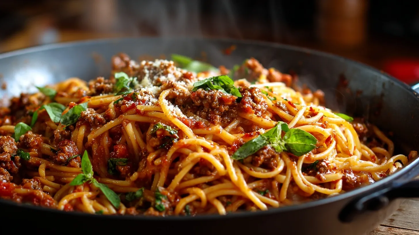 One Pot Creamy Spaghetti