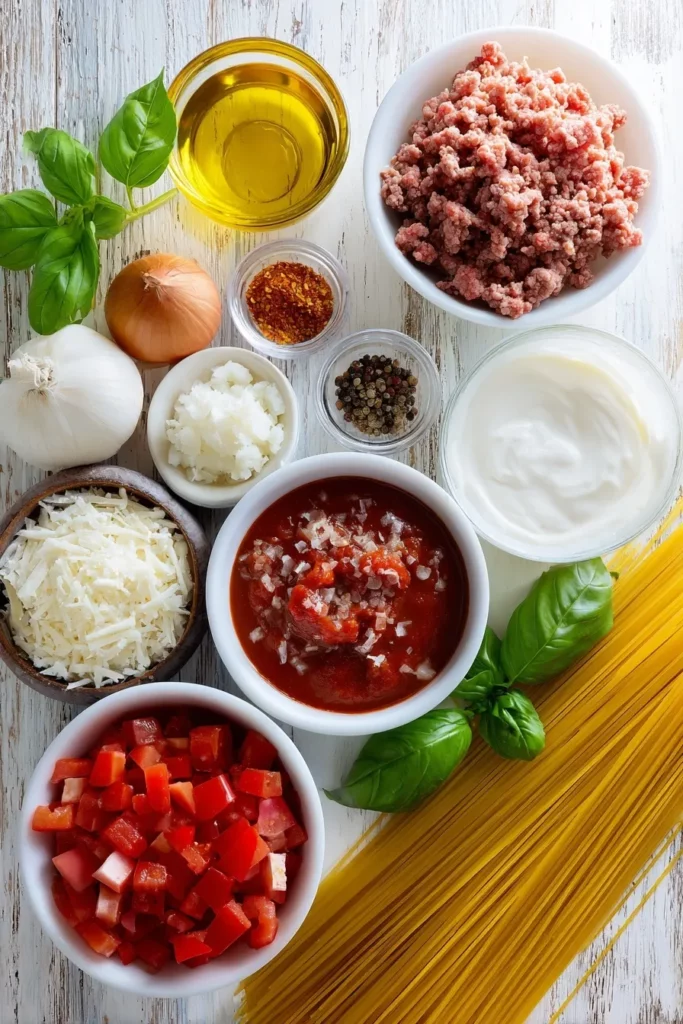 One Pot Creamy Spaghetti