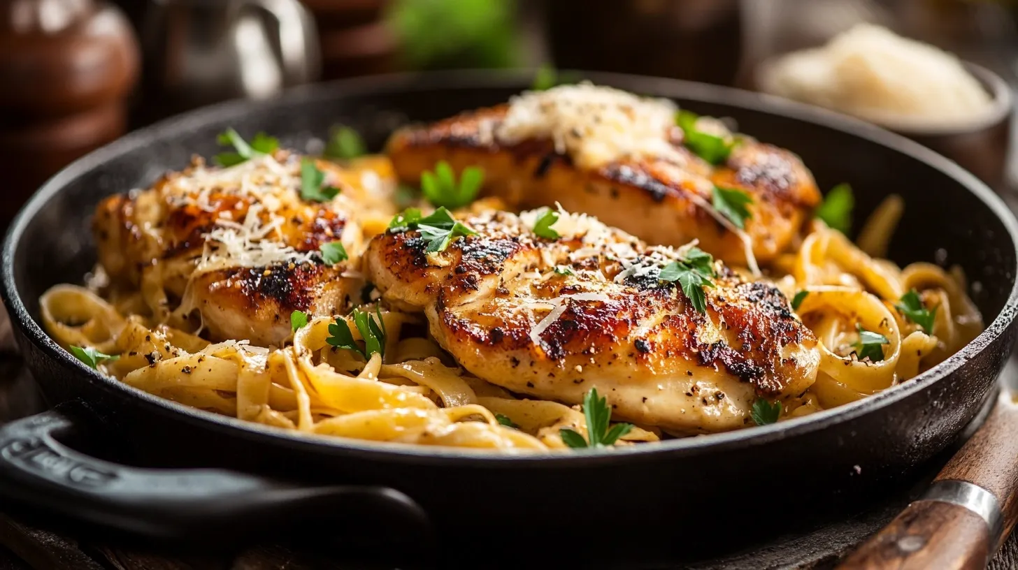One Pan Chicken with Creamy Buttered Noodles