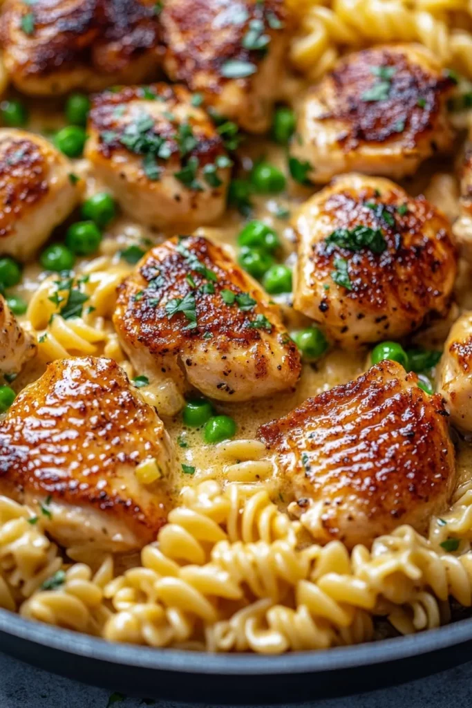 One Pan Chicken with Creamy Buttered Noodles