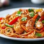 Sassy Honey Garlic Chicken Lo Mein