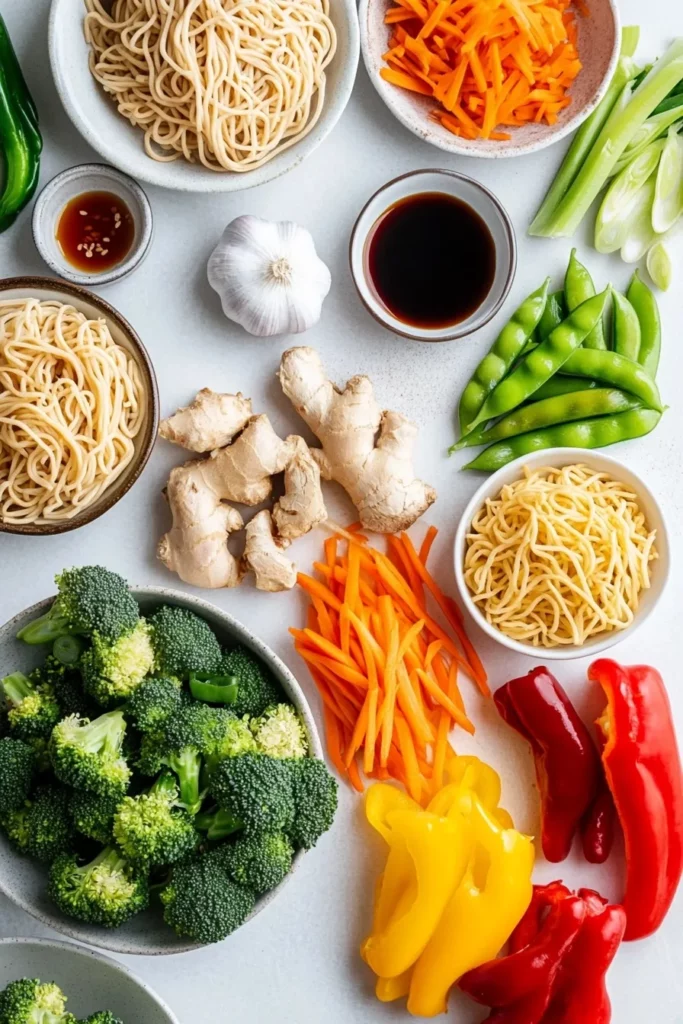 Sassy Honey Garlic Chicken Lo Mein