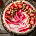 Berrylicious Strawberry Crunch Cheesecake