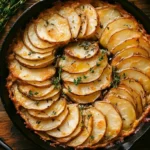 crispy balsamic thyme potato torte