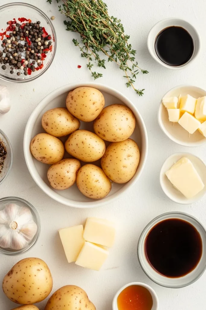 crispy balsamic thyme potato torte