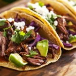 garlic butter honey bbq beef tacos