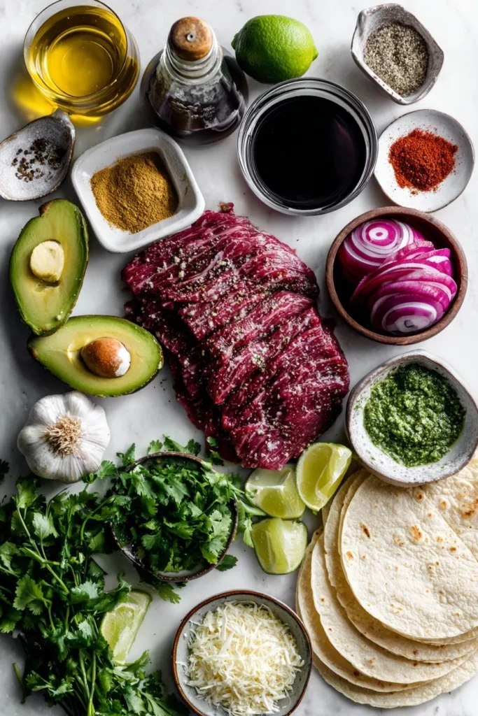 Grilled Steak Tacos with Cilantro Chimichurri Sauce