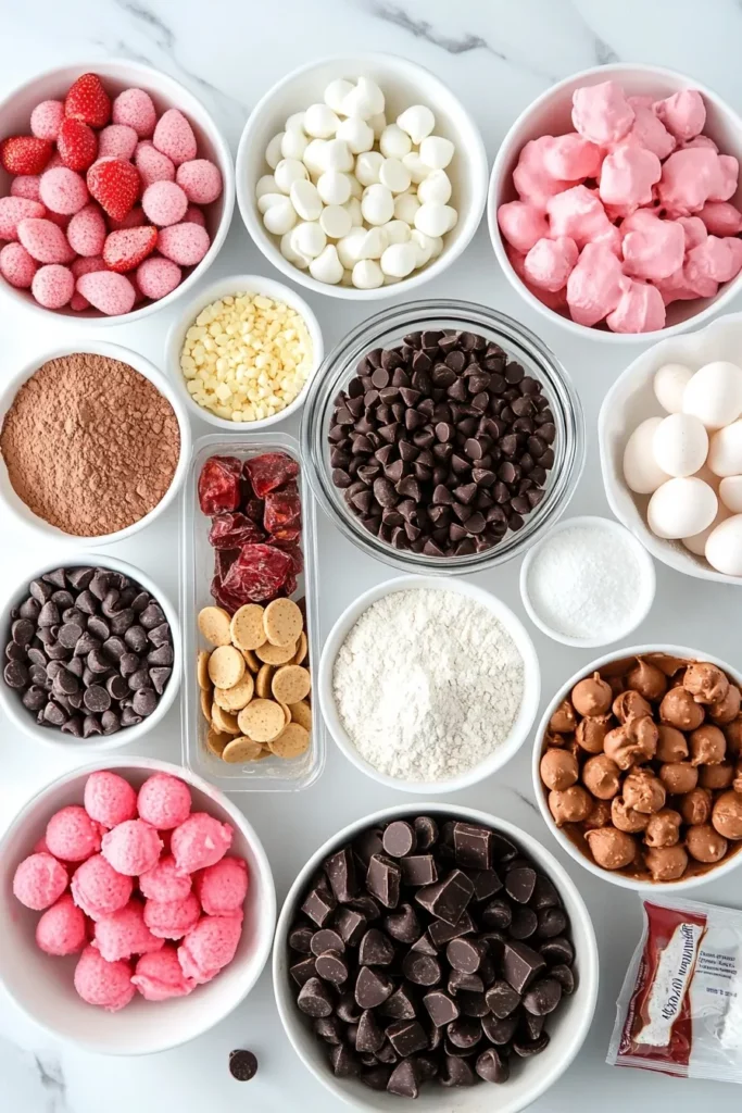 Neapolitan Chocolate Chip Cookie Cake