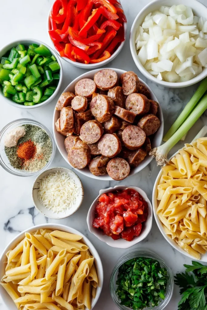 One Pot Cajun Sausage Pasta