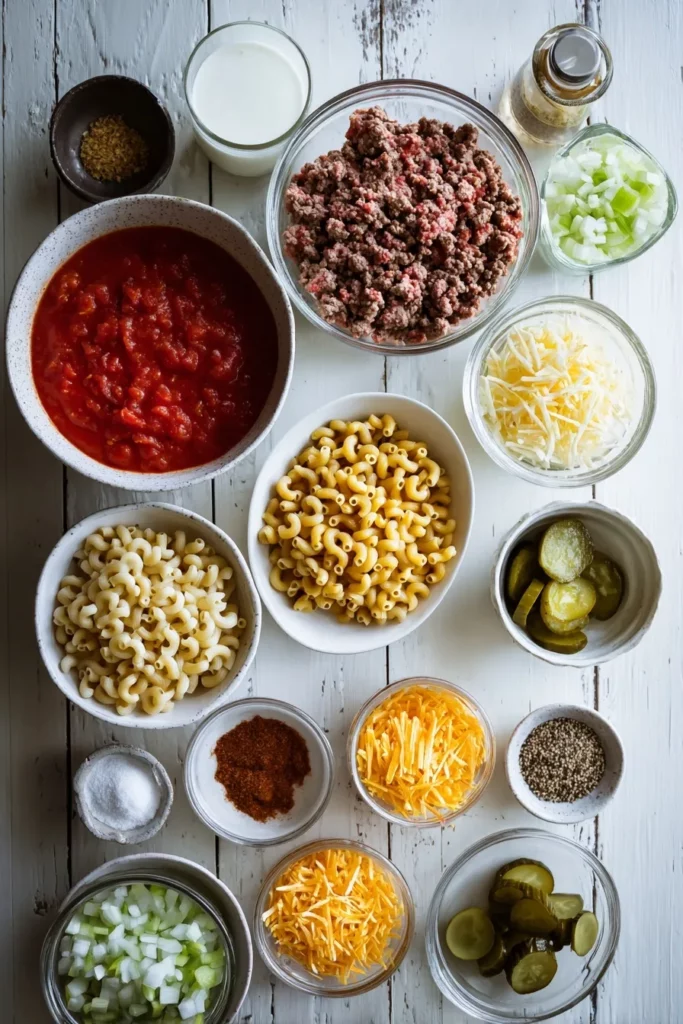 One Pot Cheeseburger Macaroni Soup