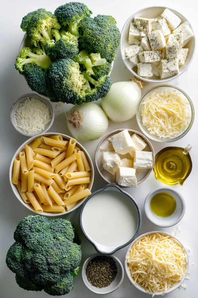 One Pot Creamy Broccoli Pasta Bake