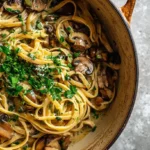 One Pot Mushroom Pasta