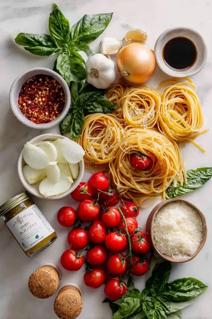 One Pot Tomato Basil Pasta