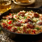 one pot sausage and rice