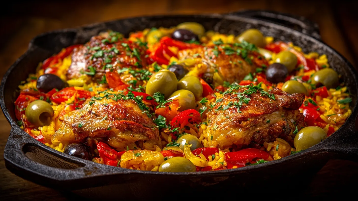 One Pot Spanish Chicken and Rice