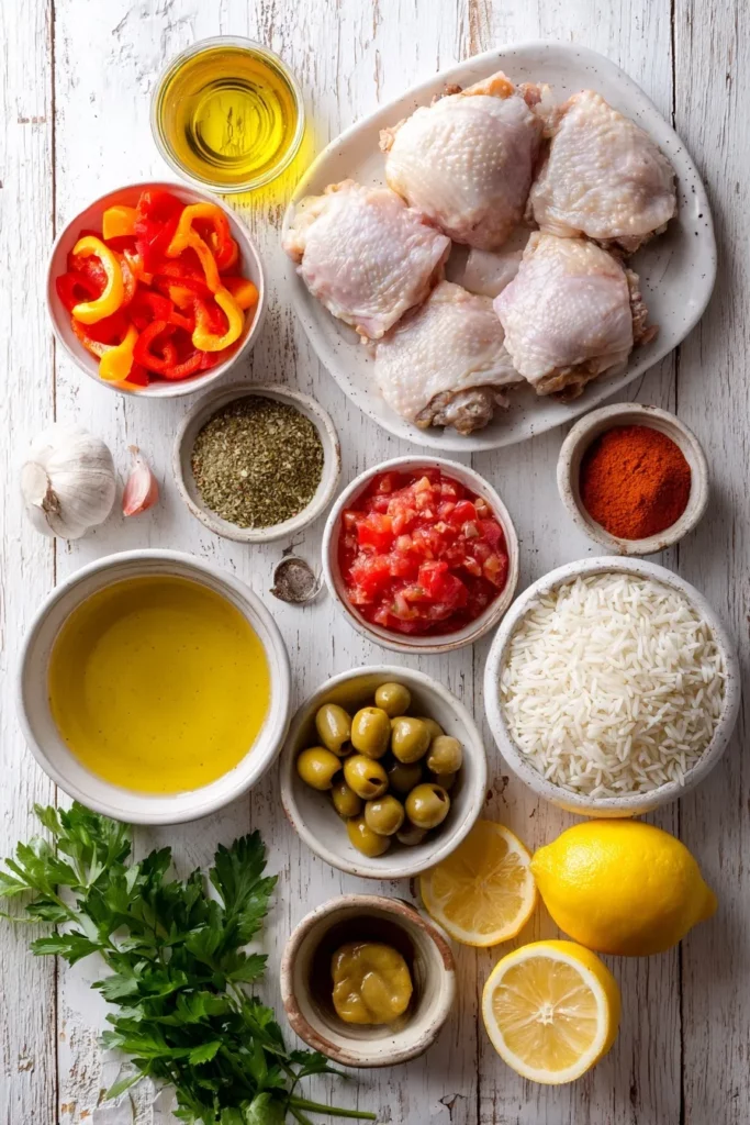 One Pot Spanish Chicken and Rice