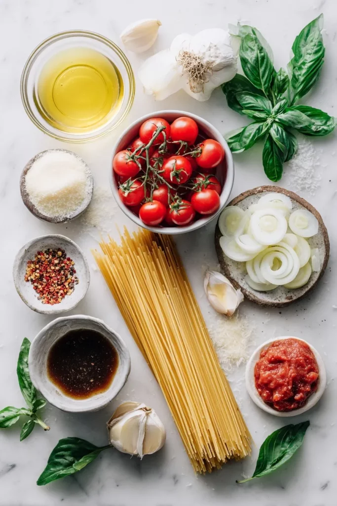 One Pot Tomato Basil Pasta