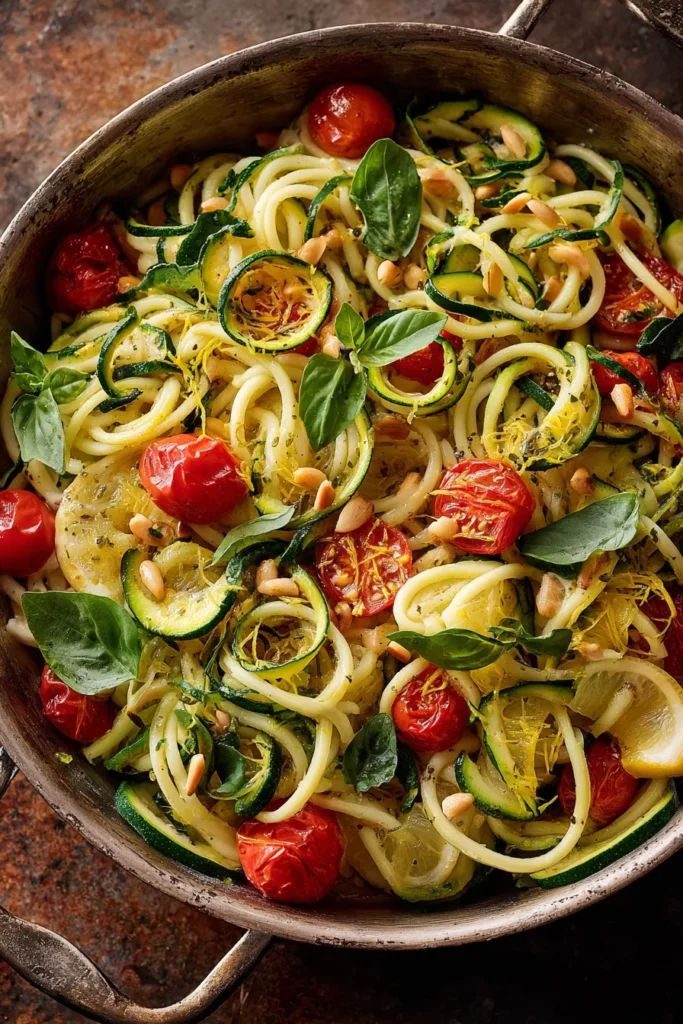 One Pot Zucchini Basil Pasta