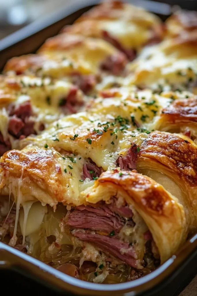 Reuben Crescent Bake